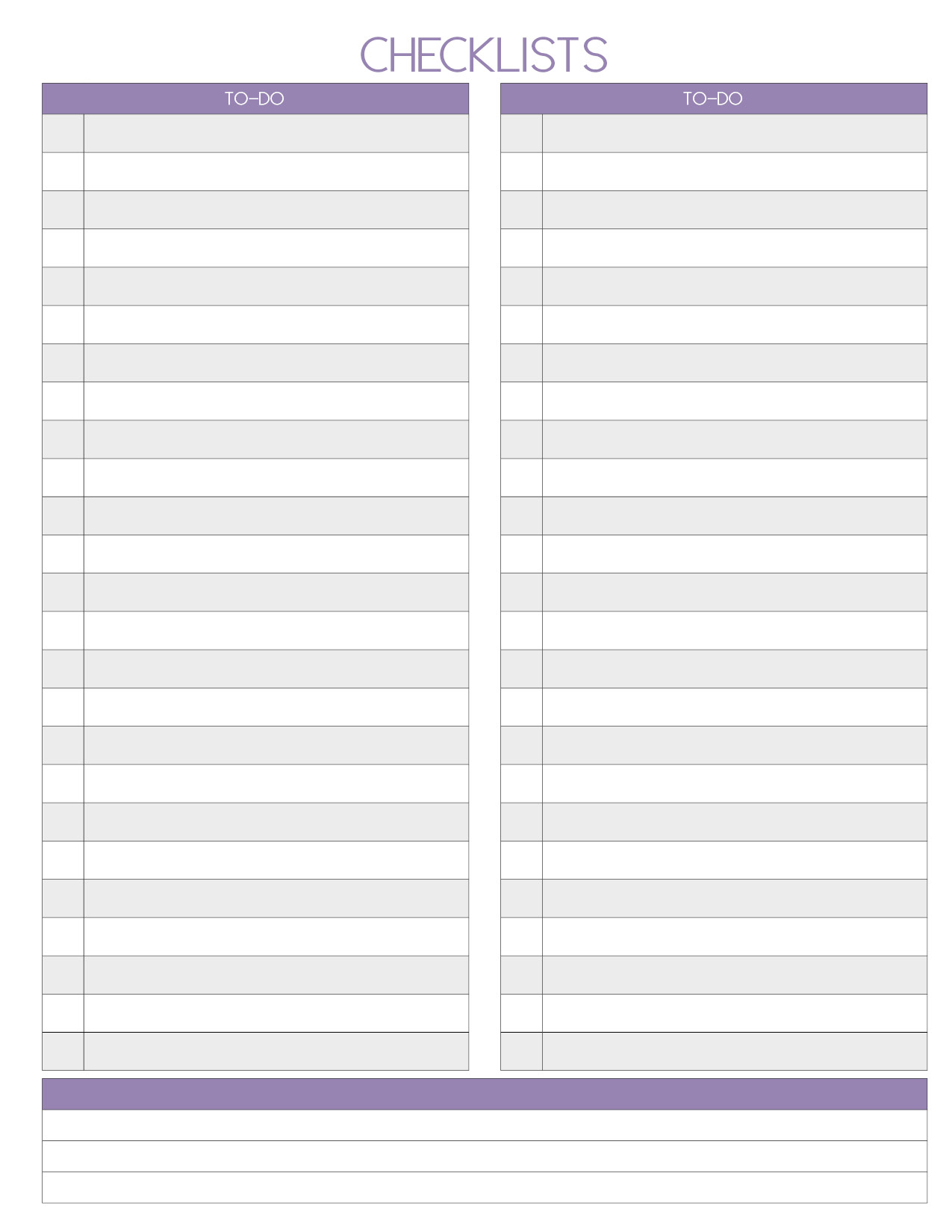 To-Do Checklist