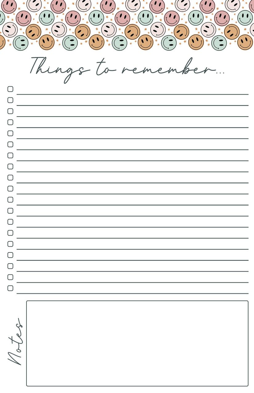 Smiley Notepad